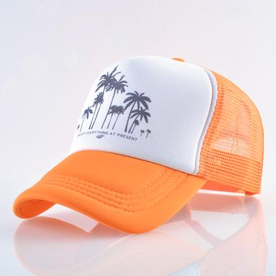 Snapback Mesh Baseball Cap Sommer Outdoor Sport Hüte Für Männer Frauen Mode Kokosnussbaum Hip Hop Hut