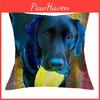 Luxurious Oil Printed Dog Schnauzer Dachshund Cushion Cover Home Decor Linen Pillow Case With Timeless Design