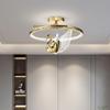 Modern Light Luxury Swan Pendant Lamp Bedroom Bed Duplex Staircase Revolving Lamp Dining Hall Corridor Porch Bar Pendant Light
