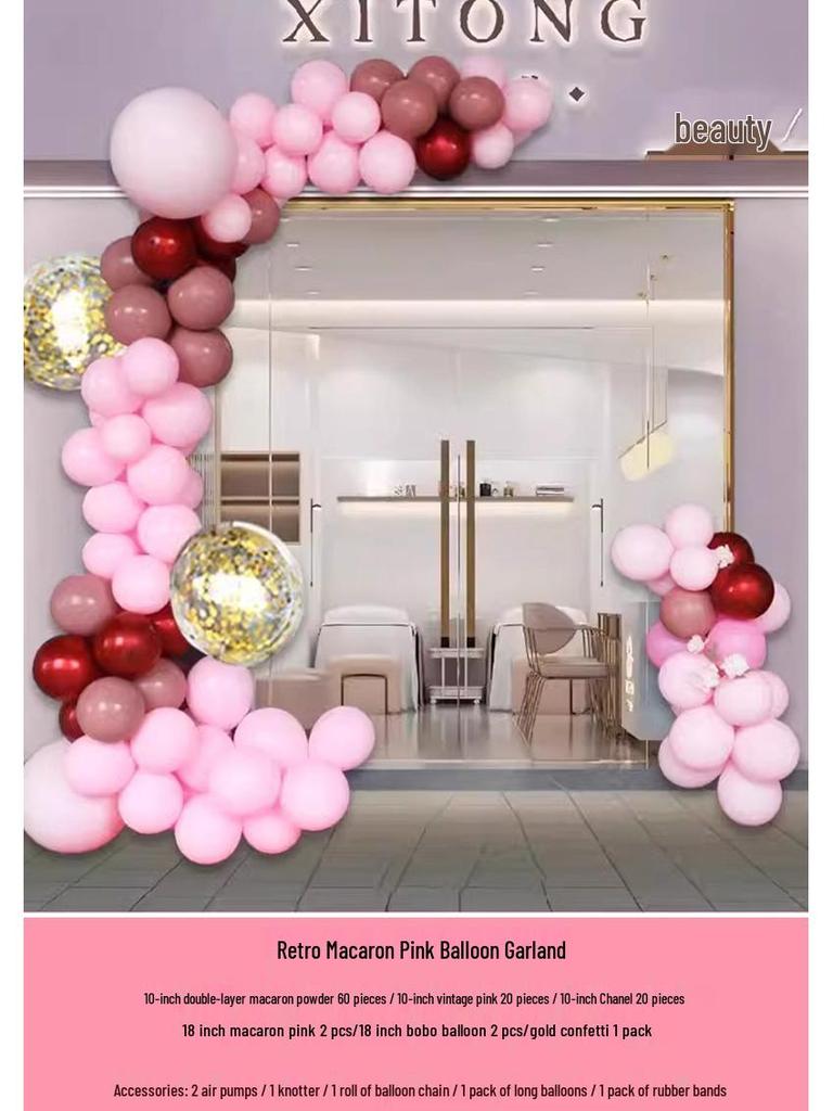 Graduation & Event Balloon Arch Decoration for Yoga Studio or Storefront Background