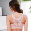Thin Push-up Bra with Adjustable Shape for Large Breasts, Front-hook Bra for Women with Nice Back and Large Size