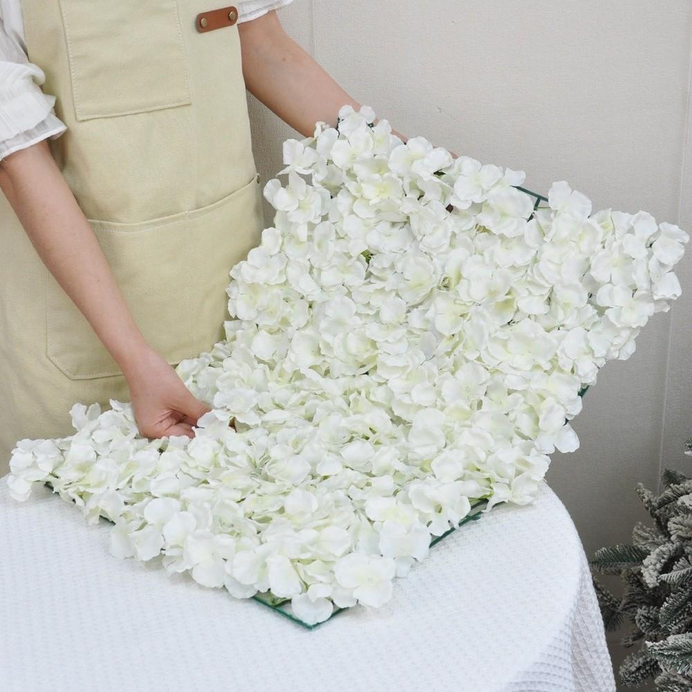 3D Rose Simulation Flower Wall 33x33cm Panel Artificial Flower Backdrop  Photo Studio