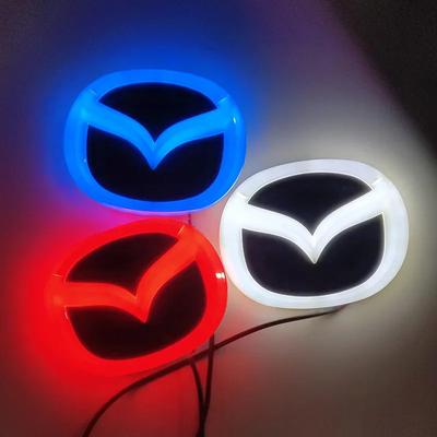 LGIY9 Auto 4D LED Licht Heckemblem Aufkleber für Logo 2 3 6 RX8 RX7 CX7 8 CX5 MX5 323 Emblem Dekoration Auto Zubehör