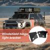 Windshield Hinge Light Bracket 2 Piece Offroad Hinge Rack Holder Stable Windshield Light Bracket For ATV Motocross Dirt Pit Bike