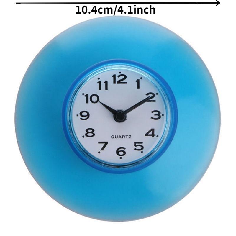 1PC Waterproof Kitchen Bathroom Bath Shower Clock Suction Cup Sucker Wall Decoration