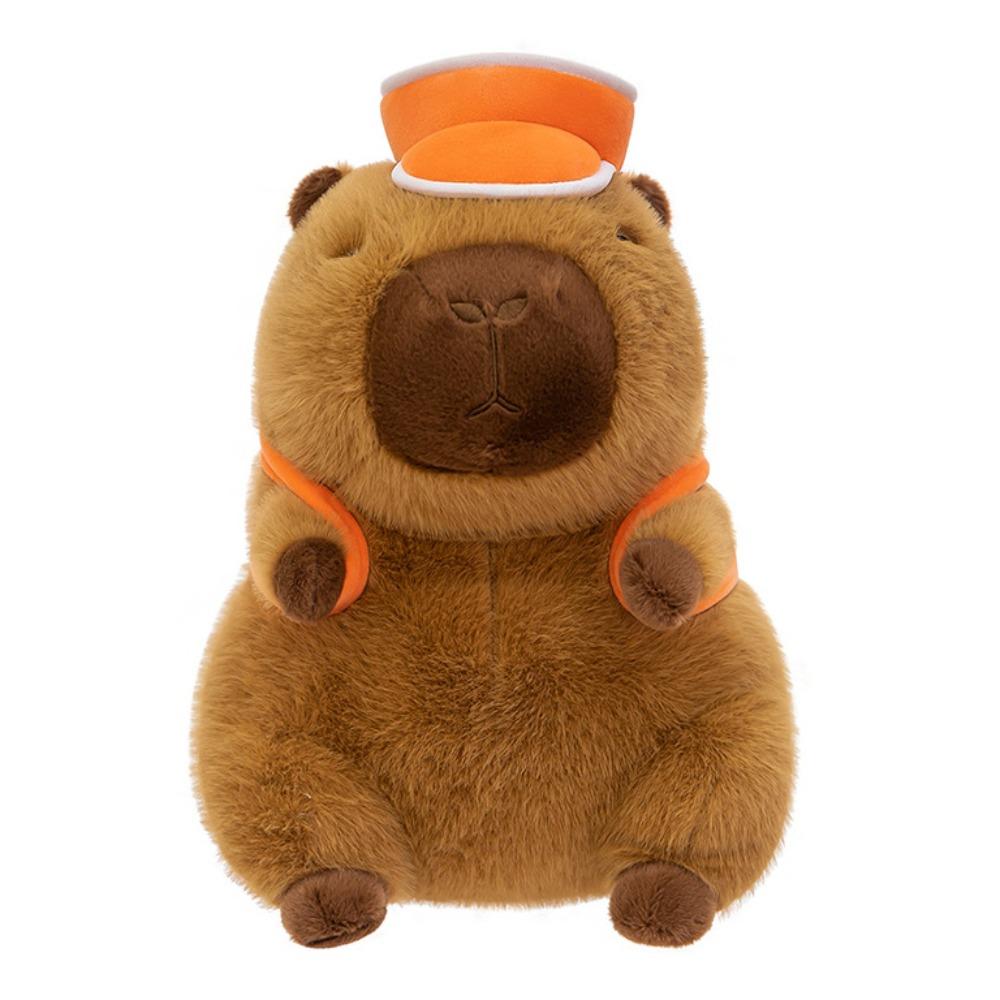 Fluffy Basketball Backpack Capybara Doll Stuffed Capybara Fluffty Doll  Kids Birthday Gifts