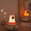 Vintage Capybara Nightlight Silicones Desktop Figurine with Gentle Glowing Oil Lamp Shape USB Rechargeable Night Lamp