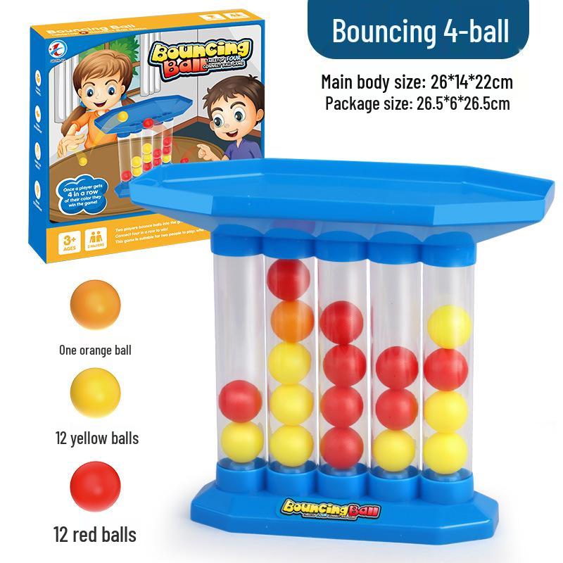 3D Tabletop Four-Ball Bouncing Game: Multi-player Interactive Toy