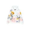 Color Block Pattern Printed Casual Hoodie Women Hoodies White F11W138254F-ZA