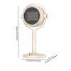 Electric Space Heater Compact Indoor for Living Room Home Office Desk Desktop