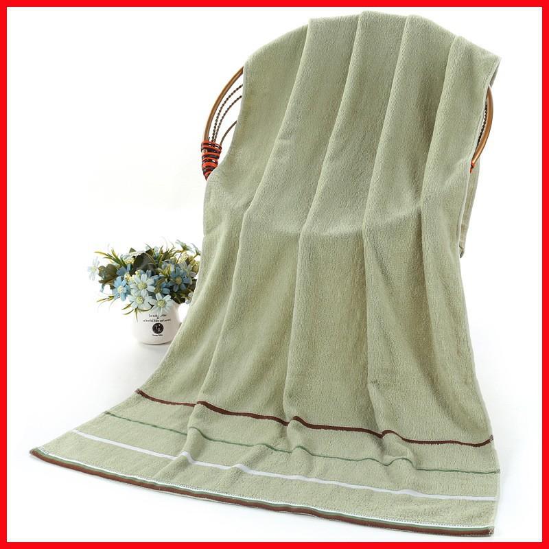 Pure Cotton Large Bath Towel Plain Color Simple Soft Wrap Towel Beach Towel Household Bathroom Export