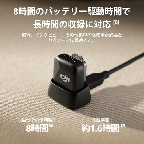 DJI Mic Mini Transmitter (Arctic White) Wireless Microphone, Lavalier Microphone, Ultra-Lightweight Audio, DJI OsmoAudio, Noise-Canceling, Wireless Mi