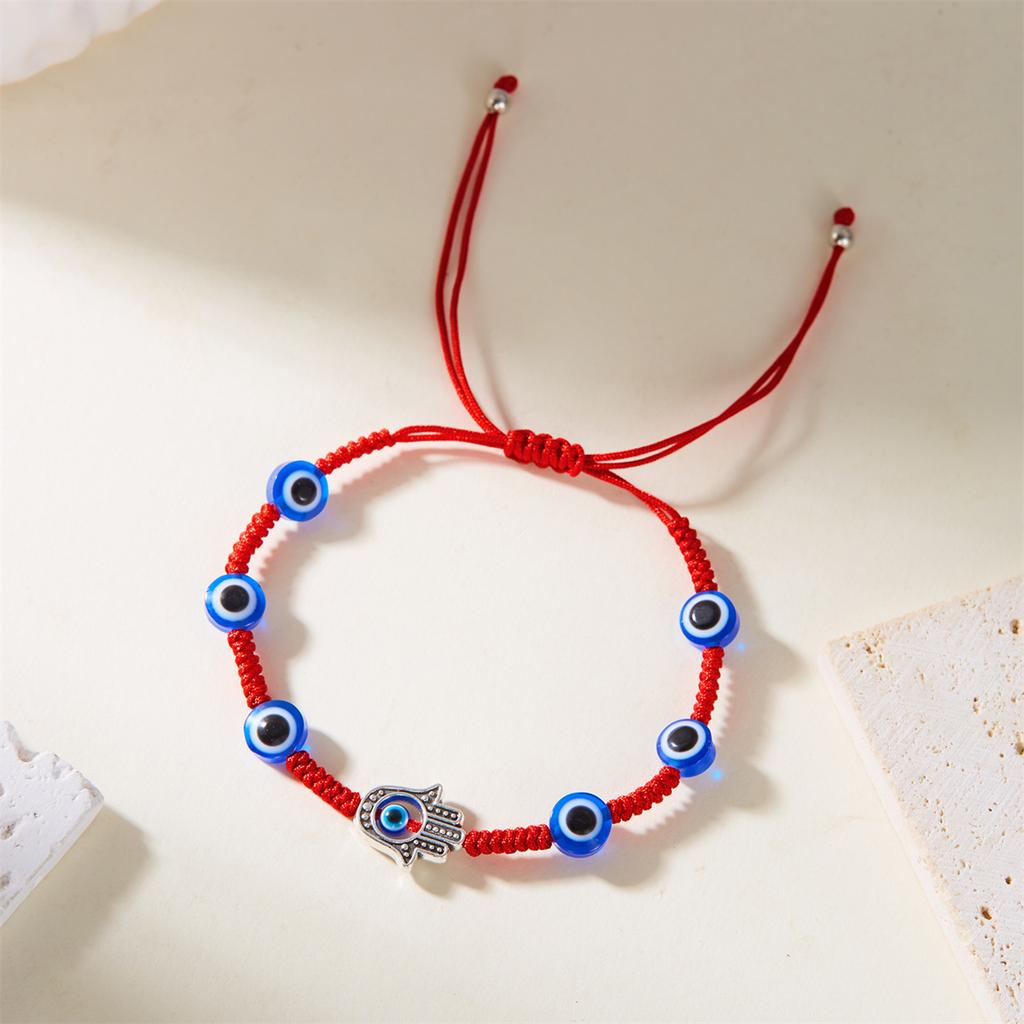 Lucky Red String Turkish Evil Blue Eyes Bracelets For Women Men Hand-woven Good Luck Amulet Demon Eye Bangles Friendship Jewelry