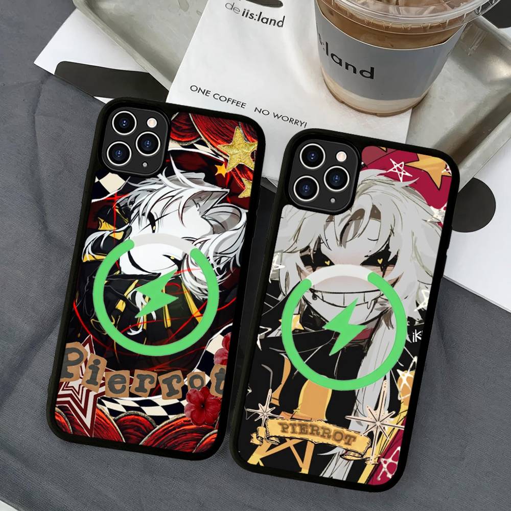 Pierrot The Freak Circus Funny Game Magnetic Case For IPhone 17 16 14 13 12 11 15 Pro Max Plus Wireless Charge Phone Cover