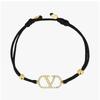 Valentino GaraVani V Logo Cotton Bracelet J0x85 rlV Edm