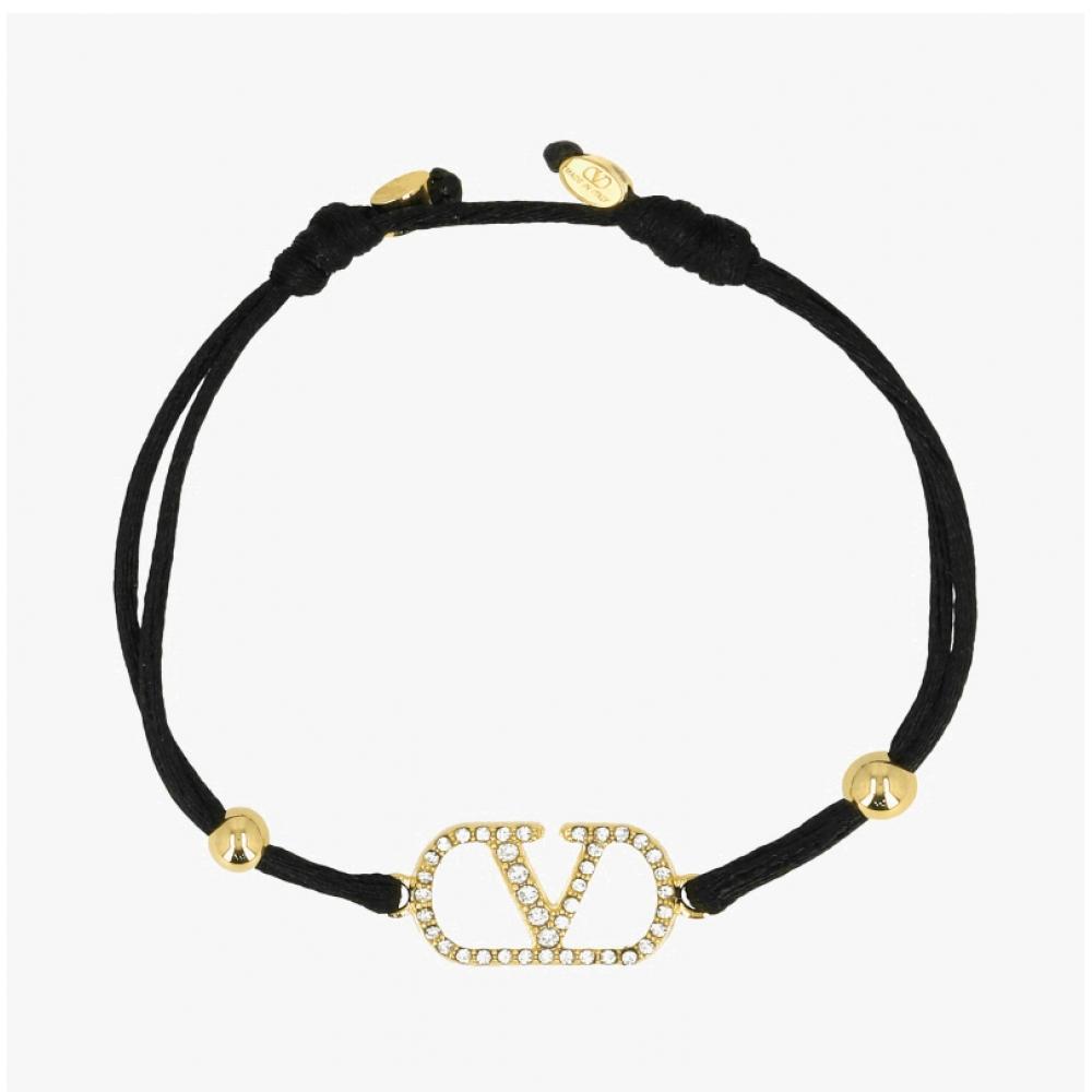 Valentino GaraVani V Logo Cotton Bracelet J0x85 rlV Edm