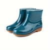 Ladies Fashion Ankle Boots, Non-Slip Tread Sole, Durable, Adult Short Rain Boots