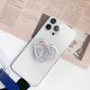 Epoxy Glitter Sequined Love Mobile Phone Airbag Bracket Retractable Wind Simple Niche Stable Carry