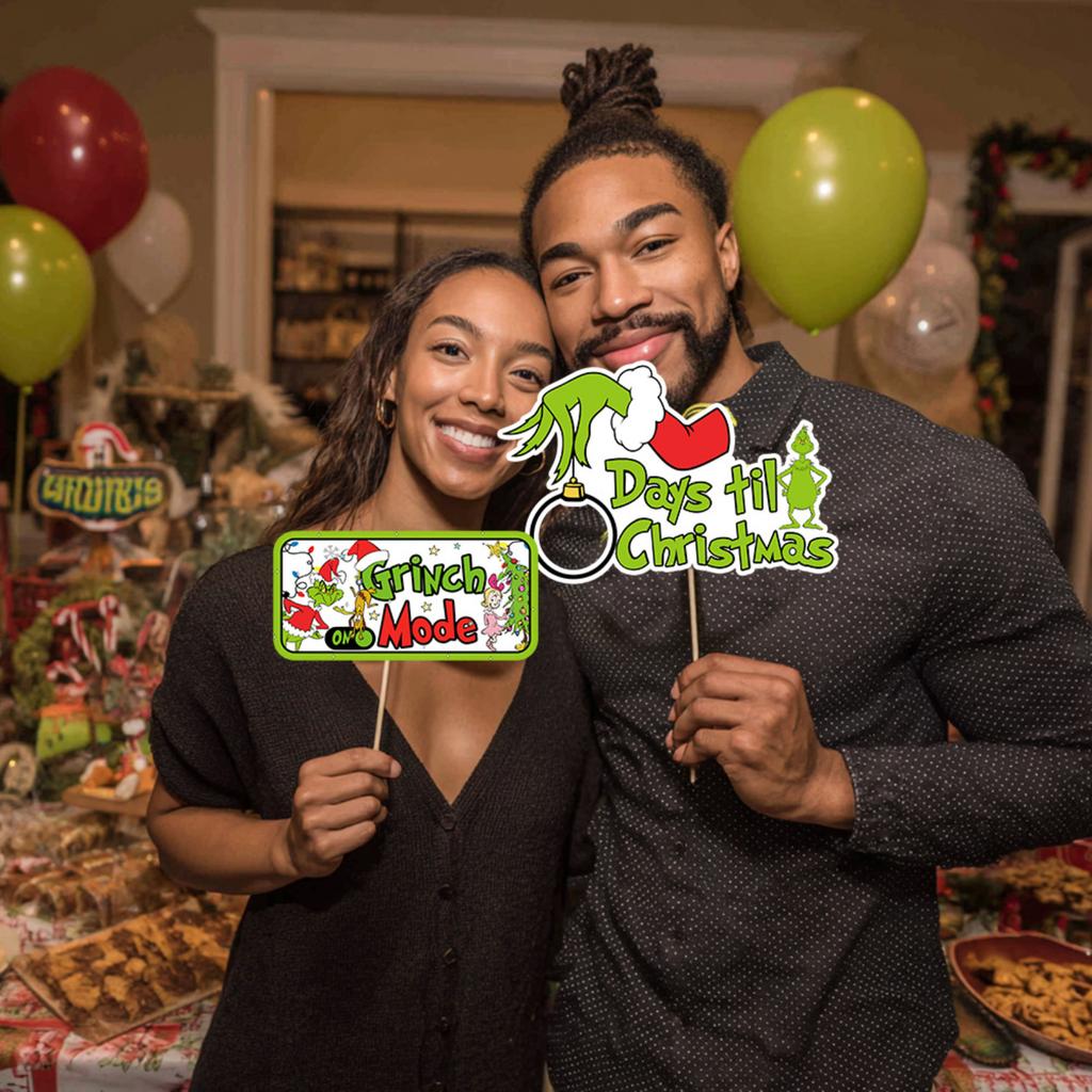 Christmas Decorations: Adult Children's Photo Frame Props Party Supplies