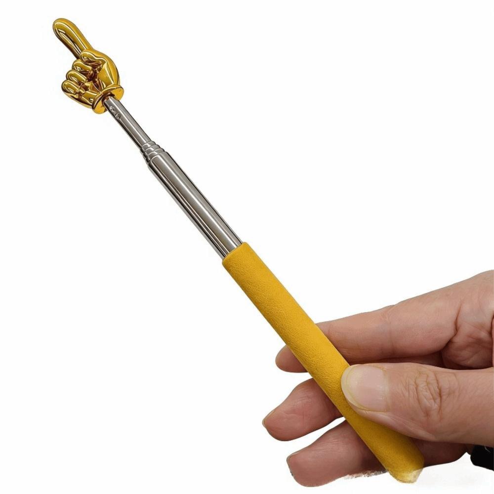 5pcs 201 Stainless Steel Teaching Pointer Stretchable Finger Reading Stick Blackboard Whiteboard