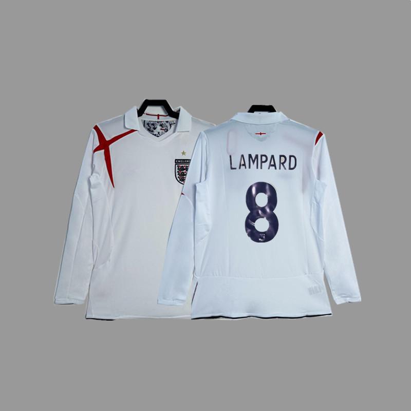 Vintage jersey Owen Rooney Beckham Lampard Gerrard classic football jersey England national team jersey