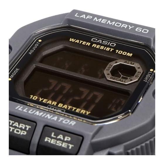 [Casio] CASIO Sports Gear Digital Men's Watch with 60 Lap Memory Function WS-1400H-8BV Overseas Model Gray Black Inverted LCD [Parallel Import]