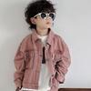 Children's Denim Outfits for Kids Spring and Autumn Pink Cool Handsome Baby Jacket Boys' Two-Piece Set Trendy and Cool