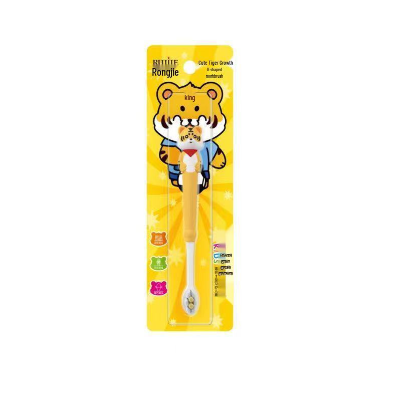Soft Bristle Toothbrush for Kids 3-12 Years - Ideal for Teething Infants & Toddlers with Cartoon Design