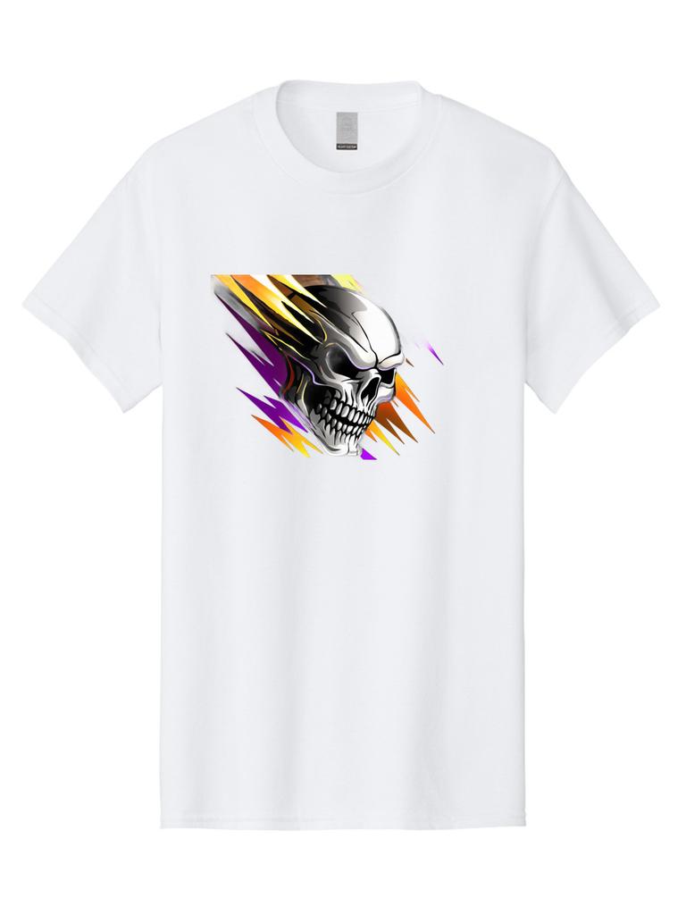 Skull-1 Mens Graphic Tee, 100% Cotton, Casual Summer Wear