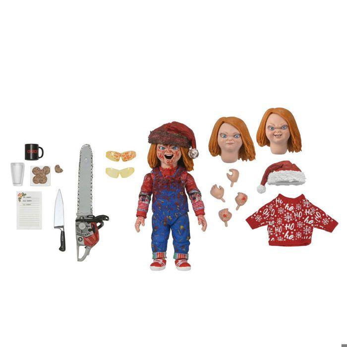 Action Figure - NECA - Chucky Holiday Ultimate - 18 cm - Accessori inclusi - Multicolore chiaro