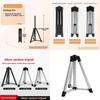 Aluminum Alloy Portable Smartphone Stand With Adjustable Tripod For Desktop Use