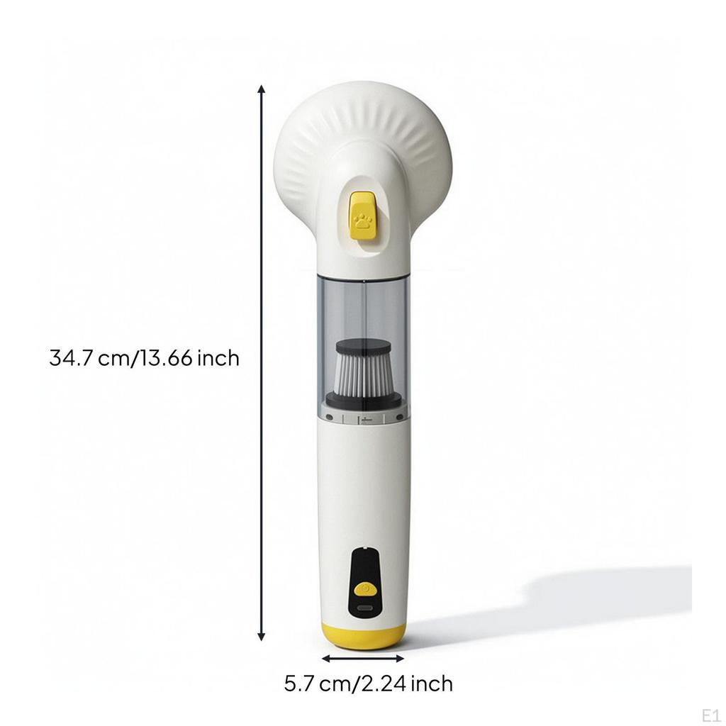 Cordless Pet Grooming Vacuum Rechargeable Device with Portable for Dog Owners,