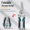 Multifunctional Electrician's Wire Stripper and Cutter: Portable, Foldable Pliers for Skinning, Wrapping, Crimping.