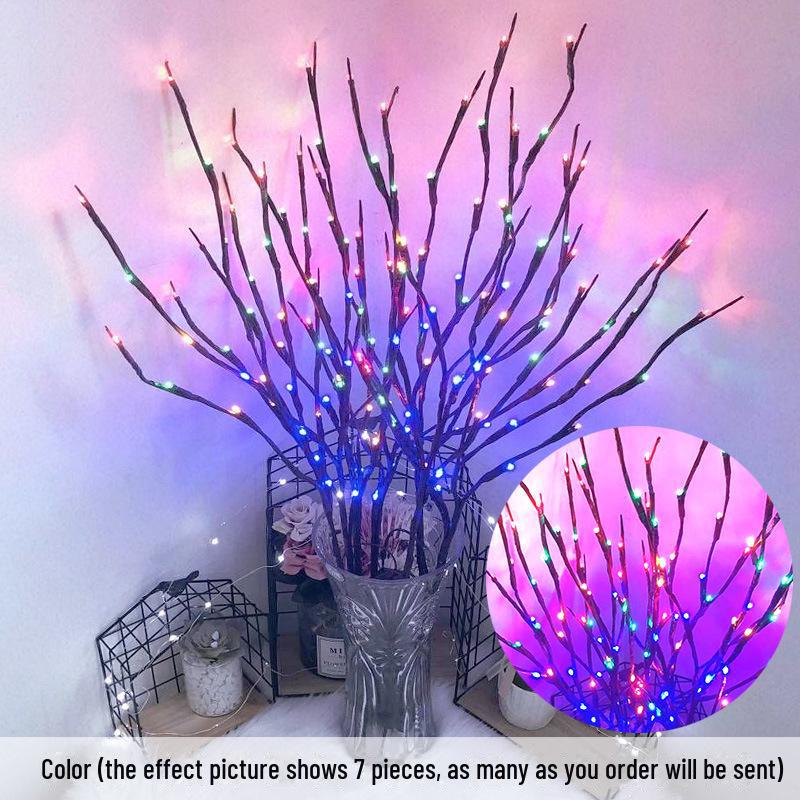 Nordic Creative LED Birch Branch Decorative Lamp for Room Atmosphere and Flower Arrangement.