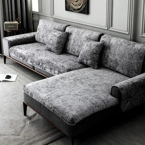 Winter Plush White Sofa Cover Four Seasons Velvet Nordic Non Slip Sofa Cushion Simple Modern Suede Sofa Cover for Living Room