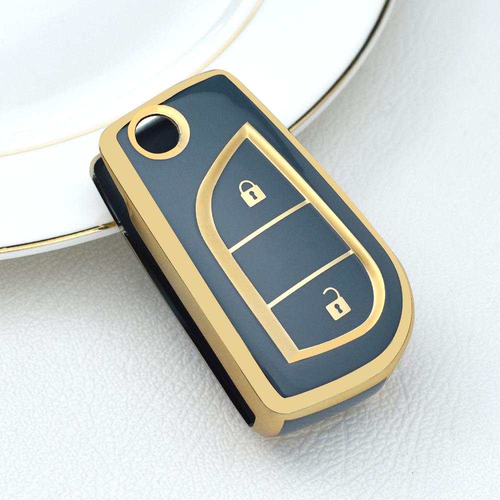 

Для Toyota Yaris Rav4 Highlander Auris Avensis Aygo Scion TC IM 2015 2016 Tpu защитный чехол для ключа автомобиля чехол для дистанционного ключа серый