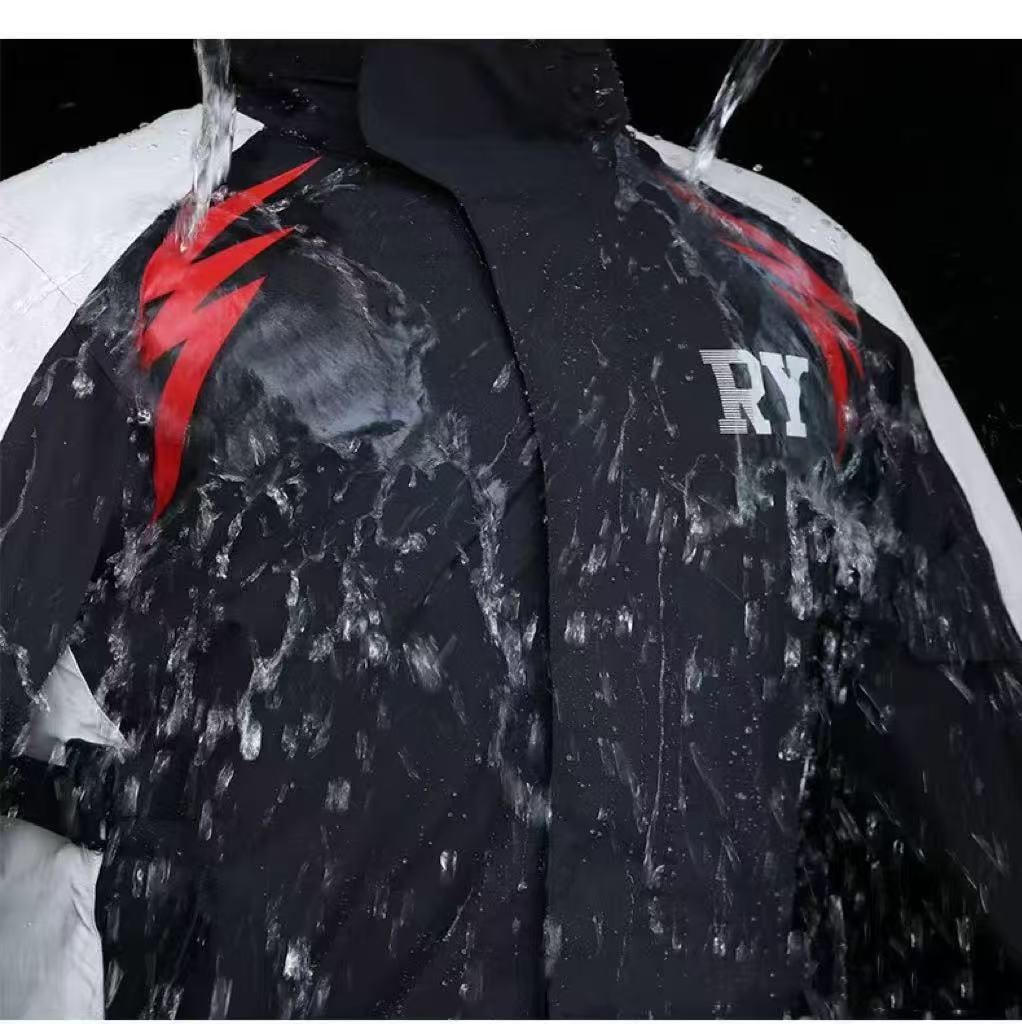 Men's Stormproof Split Motorcycle Rain Suit for Riders