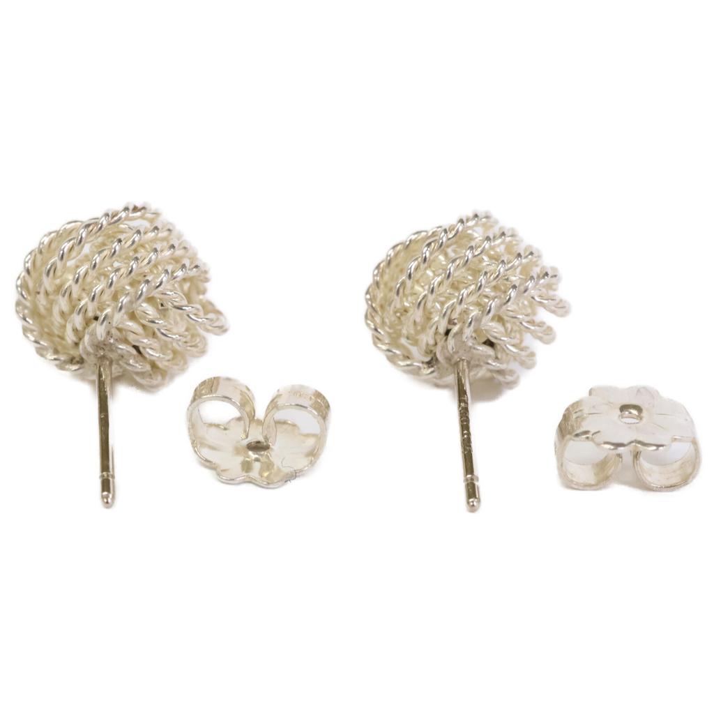 TIFFANY&Co. 925 Somerset Mesh Twist Knot earring SilverUsed