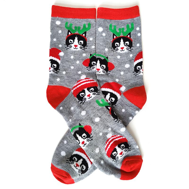 Women Socks Casual Winter Christmas Socks Thickened David's Deer Socks Cotton Cartoon Warm Lady Christmas Socks Gift Elk Socks