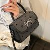 Niche Bow Bag Women'S Shoulder Messenger Bag Premium Polka Dot Portable Small Square Bag