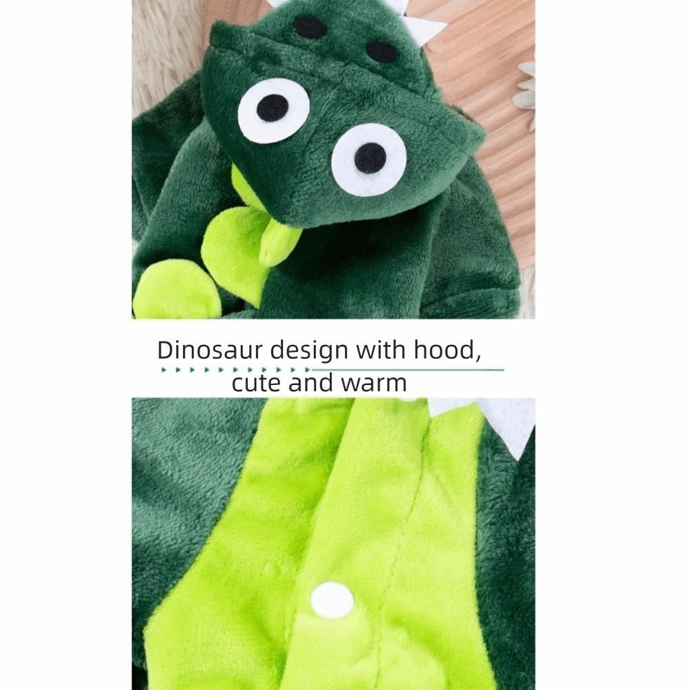 Cat Cotton Coat Plush Pet Dinosaur Costume Warm Comfortable Dog Four Legged Clothes Cartoon Pet Jumpsuits for Cats and Dogs