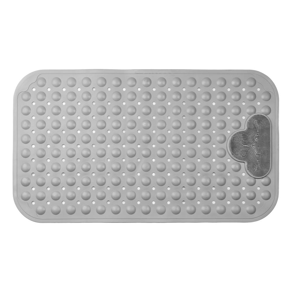 AWD INTERIOR 2019 anti-slip mat gray with massager 70.5 x 41 cm PVC