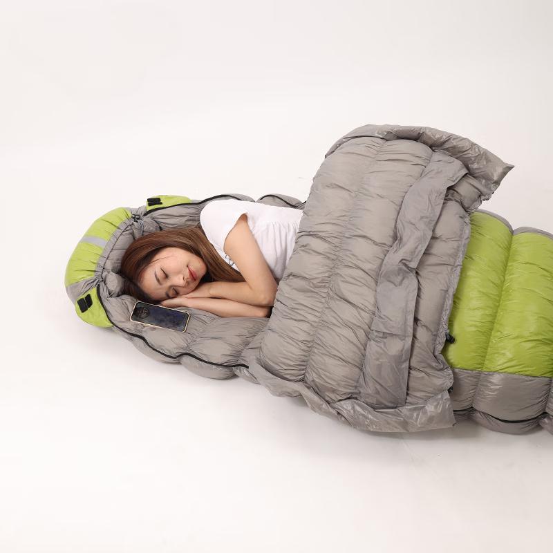 ZISIZ Adult Camping Mummy Duck Down Sleeping Bag