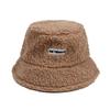 Portable Thick Warm Bucket Hat Lamb Cotton Adjustable Fisherman Cap Warm Beanies Panama Hat Girls Boys