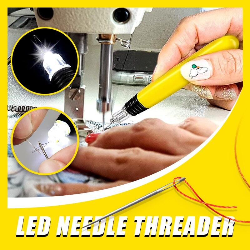 Lighted Needle Threader Sewing Thread Home Hand Machine Device Quickly Needle Threader DIY Sewing Tools Dropshipping