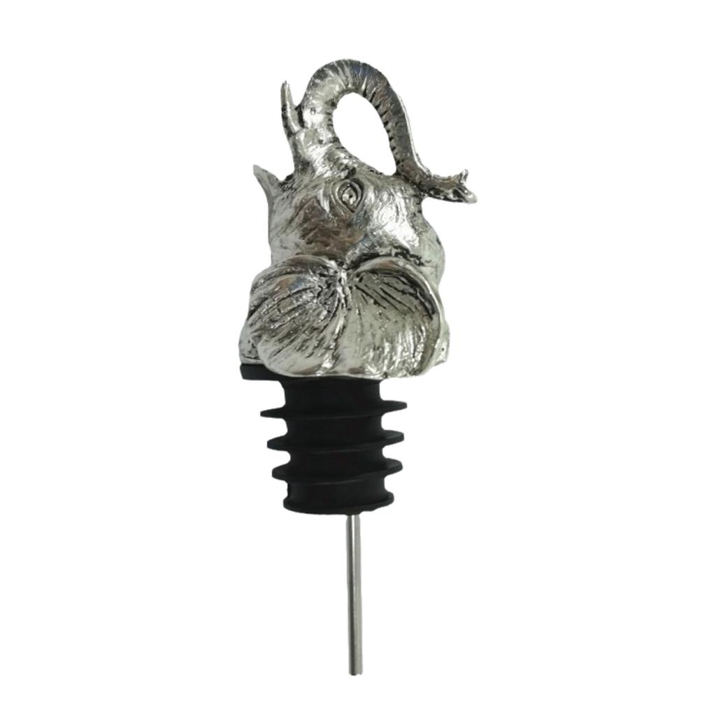 Elegant Elephant Head Wine Pourer Stopper Delicate Elephant Head Wine Stopper And Pourer For Enthusiasts And Collectors
