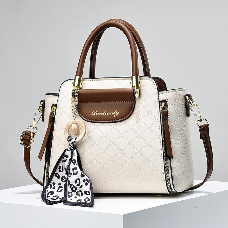 

Новые женские сумки из высококачественной кожи, женская сумка с ручкой сверху, большая вместимость, сумка через плечо, ручная сумка