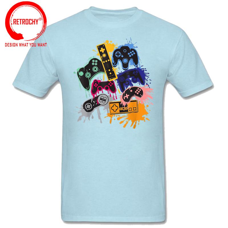 Splash Ink Art Control All The Things Video Game Controller TShirt Unisex Graphic T Shirt Unisex Clothing Fashion Casual Tee Shirt