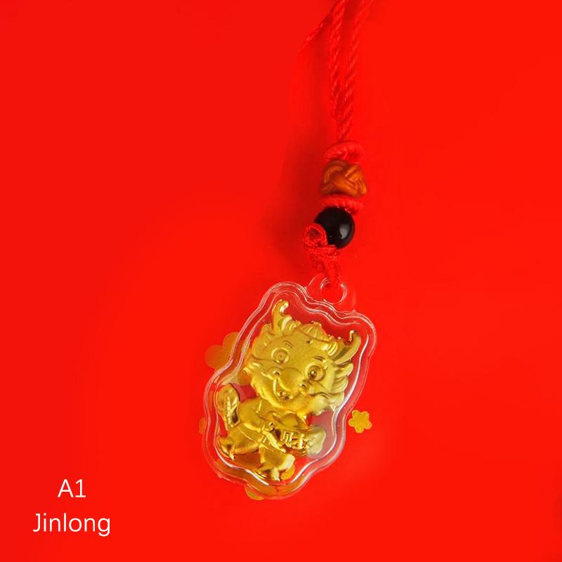 2025 Year Of The Dragon Gold Foil Commemorative Coin New Year Red Envelope Chinese New Year Spring Festival Souvenirs Gift
