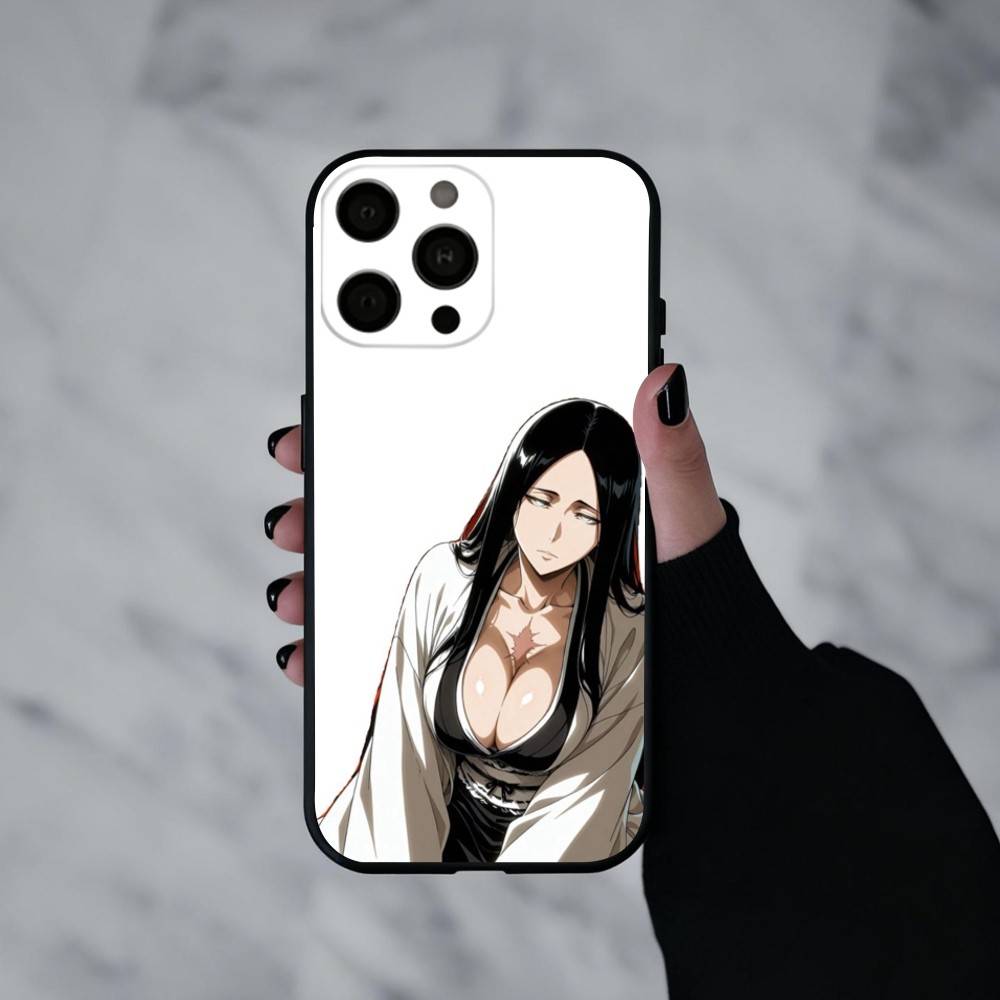 R-Retsu Unohana B-Bleachs Phone Case For iPhone 17pro,16,15,14,13,12,11 Plus,Pro Max,XS,Soft Silicone Black Cover